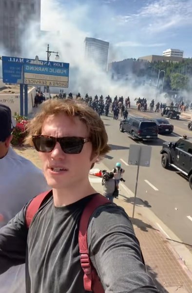 Протесты в Лос-Анджелесе