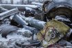 Обломки ракеты, которой обстреляли Харьков