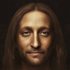 Портрет Ісуса, створений за мотивами картини Salvator Mundi Леонардо да Вінчі