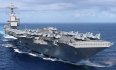 USS Gerald Ford, найбільший у світі авіаносець США, Атлантичний океан, квітень 2022 року