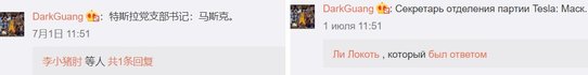 Илон Маск, Китай, комментарий