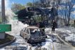 Ликвидация пожара на АЗС в Харькове после удара россиян