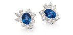 Сережки з сапфірами 3.06 і 2.80 карата, LOMBARDI by New Italian Art