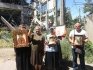 Мариуполь крестный ход верующие РПЦ изганание бесы Азовсталь