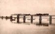 Архівне фото мосту із фондозбірки Національного заповідника "Хортиця"