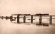Архівне фото мосту із фондозбірки Національного заповідника "Хортиця"