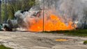 Ликвидация возгорания на АЗС в Харькове 2 мая