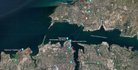 Севастопольская бухта на карте Google