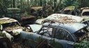 кладбище авто, ретро авто старинные авто, заброшенные авто