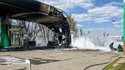 Ликвидация возгорания на АЗС в Харькове 2 мая