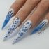 снежный маникюр, зимний маникюр, маникюр на декабрь, тренды маникюра, модный маникюр