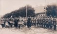 Гетман Павел Скоропадский осматривает серожупанников. 27.08.1918