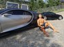 Bugatti Chiron Роналду украшен надписью CR7