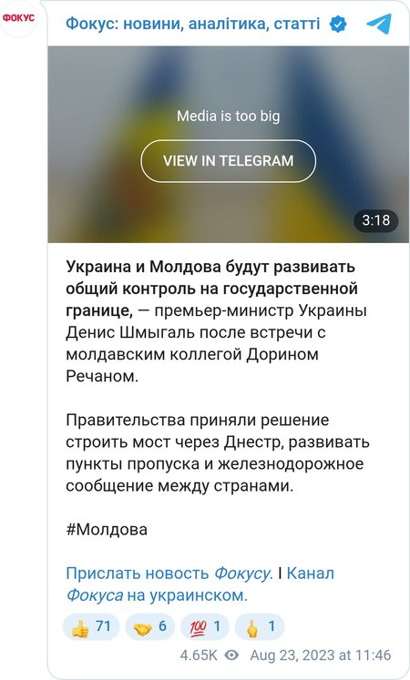 Премьер-министры Молдовы и Украины встретились в Киеве