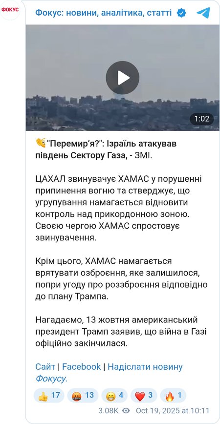 Авиация Израиля отработала по целям на юге сектора Газа