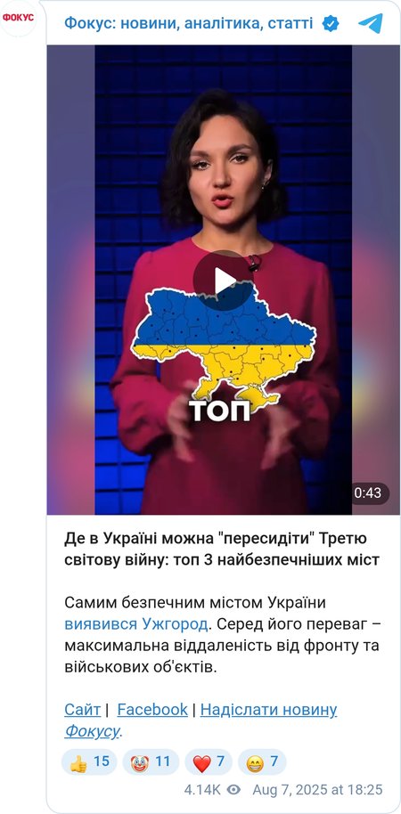 Де в Україні можна "пересидіти" Третю світову війну