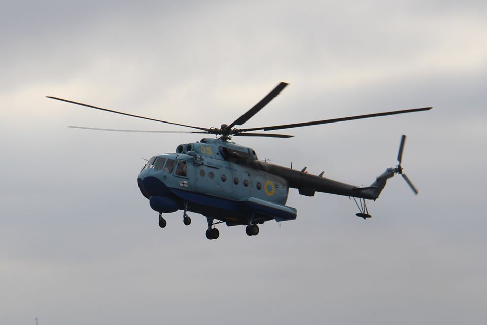 Вертолет морской авиационной бригады ВМС Украины