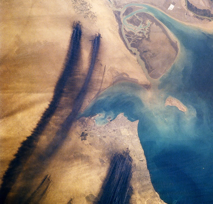 нефтяные пожары в Квейте, разлив нефти, пожары в Кувейте
